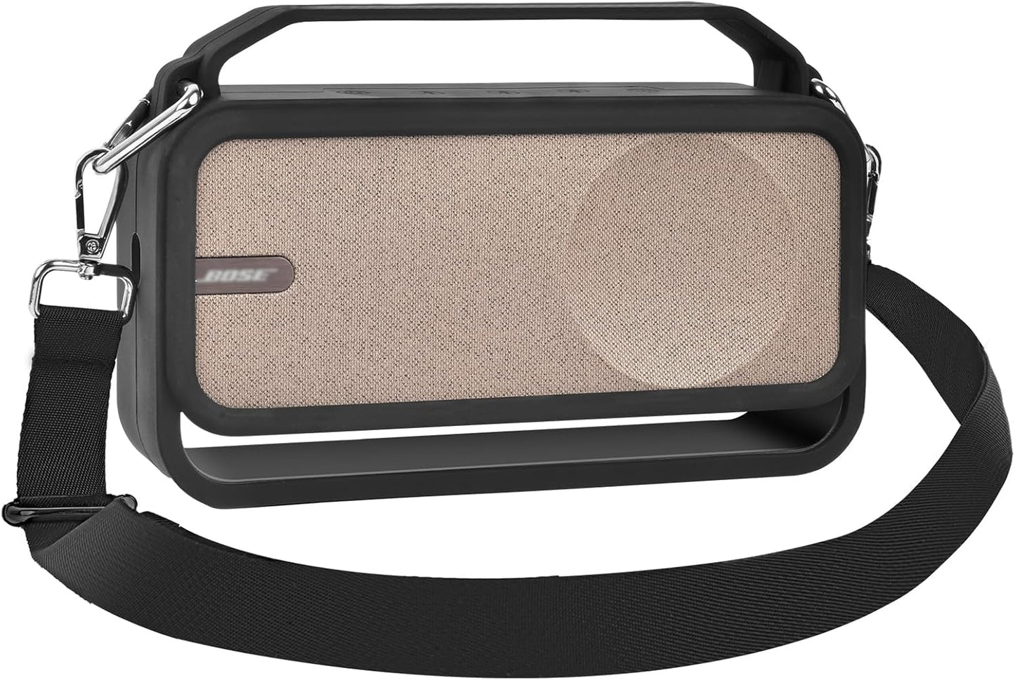 Silicone Case Compatible with Bose SoundLink Home Bluetooth Speaker, Soft Cover Replacement Skin Travel Holder with Shoulder Strap