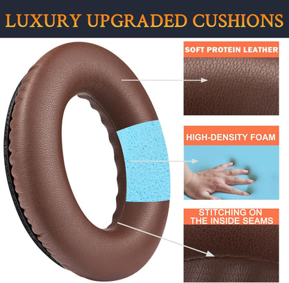 SoloWIT Earpads Cushions for Bose Headphones, Replacement Ear Pads for Bose QuietComfort 15 QC15 QC25 QC2 QC35/Ae2 Ae2i Ae2w/SoundTrue & SoundLink Around-Ear Series - QC25 PL Black&Blue