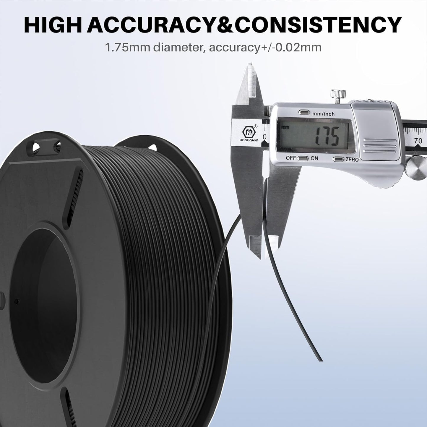 ELEGOO PLA+ Filament 1.75mm Black 4KG, PLA Plus 3D Printer Filament, Dimensional Accuracy +/- 0.02 mm, Tough & High Strength, Fit for Most FDM Printers(1KG/Spool, 2.2 lbs)