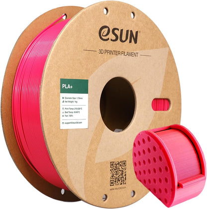 eSUN PLA Plus Filament 1.75mm, PLA Pro PLA+ 3D Printer Filament, Dimensional Accuracy +/- 0.03mm, 2.2 LBS (1KG) Spool 3D Printing Consumables for Most FDM 3D Printers, Black