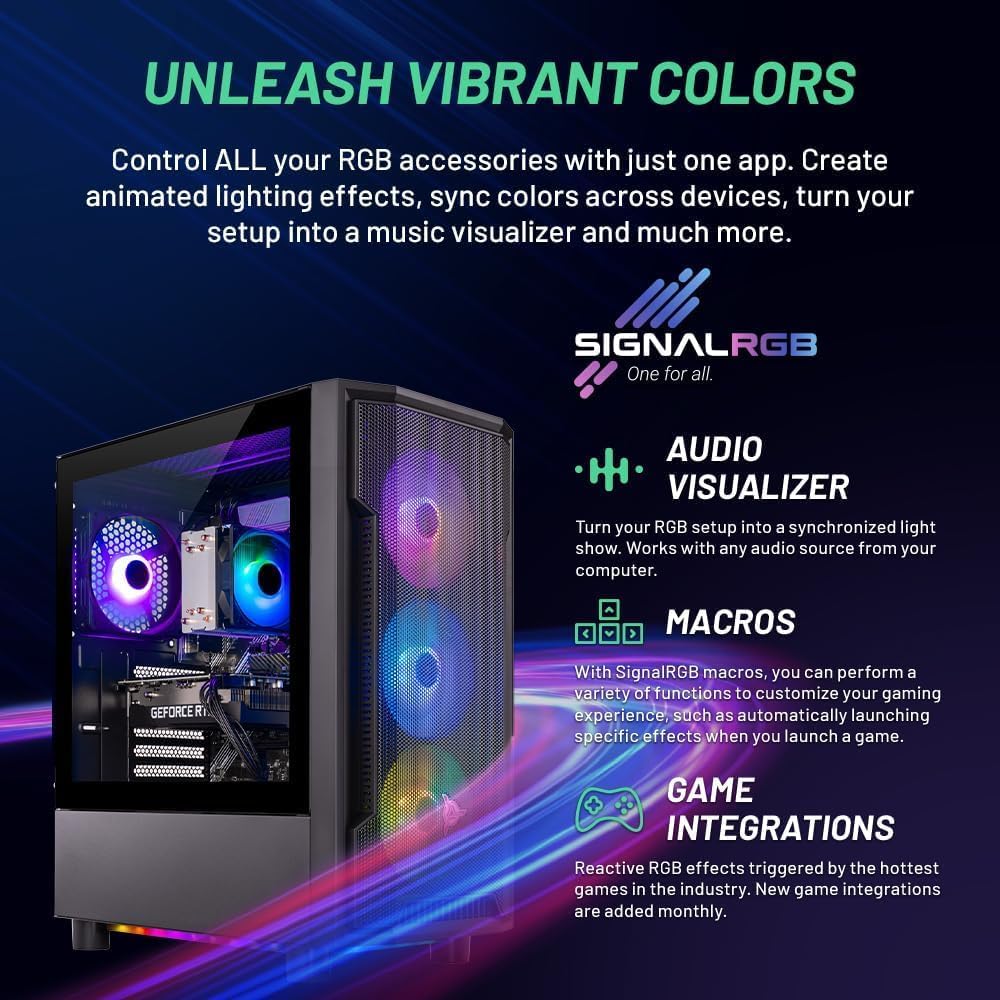 Skytech Shadow Gaming PC, Intel i5 13400F 2.5 GHz (4.6GHz Turbo Boost), NVIDIA RTX 4060 8GB GDDR6X, 1TB NVME, 32GB DDR5 RAM 5200 RGB, 650W Gold PSU, Wi-Fi, Win 11 Home