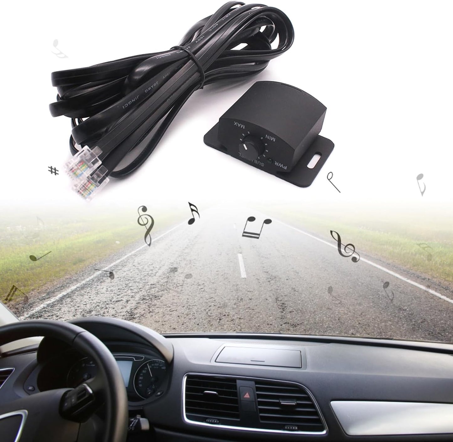 Rdxanc Amplifier Replacement Bass Knob Control Remote 6Pin Subwoofer Remote Volumes Adjustment Control Knob For Speakers