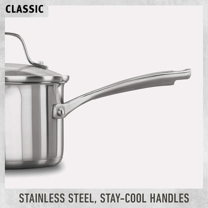 Calphalon Classic Stainless Steel Cookware Set, 10-Piece