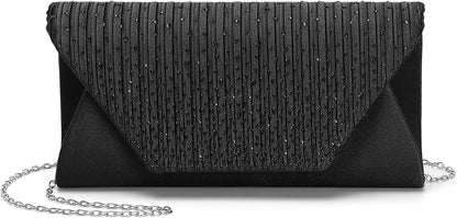 DTGN Evening Bags Clutch Purses for Women Formal, Purse Handbag Crossbody Bag Rhinestone Shoulder Bag for Wedding Party