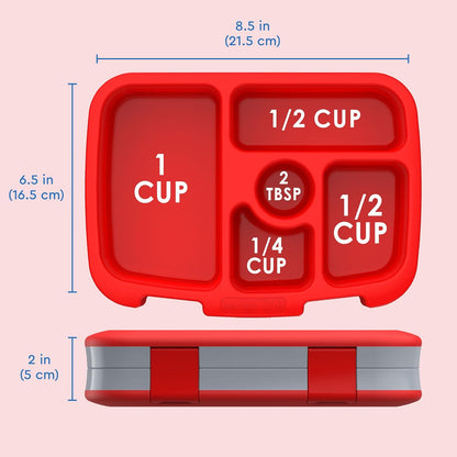 Bentgo Kids Prints Leak-Proof, 5-Compartment Bento-Style Kids Lunch Box - Ideal Portion Sizes for Ages 3 to 7 - BPA-Free, Dishwasher Safe, Food-Safe Materials - 2021 Collection (Llamas)