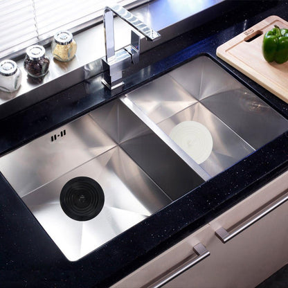 V-TOP Tub Stopper 2 Pack, 6 inches Large Silicone Drain Plug Hair Stopper Flat Suction Cover for Kitchen Bathroom Accessories and Laundry