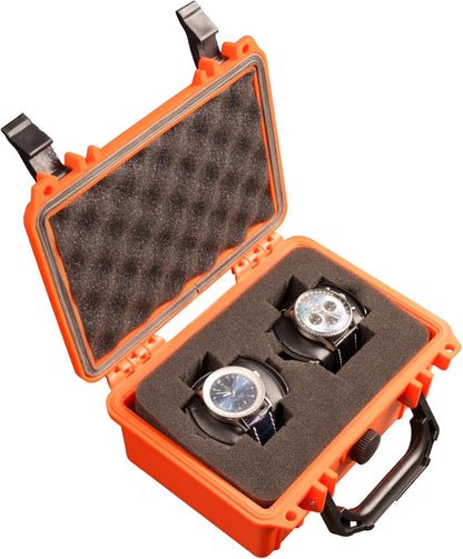 MEIJIA Portable All Weather Waterproof Protective Hard Case,Camera Case with Customizable Fit Foam, Fit use of Drones, Cameras, Equipments, 8.12"x6.56"x3.56" (Black)
