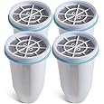 Culligan ZeroWater Official Replacement Filter - 5-Stage 0 TDS Filter Replacement - System IAPMO Certified to Reduce Lead, Chromium, and PFOA/PFOS, 4-Pack - PuriLite