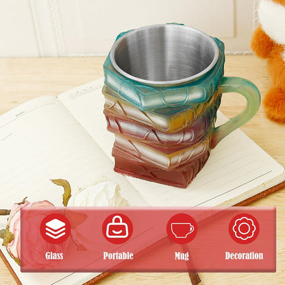 Purilite Select Hand-Painted Glass Book Mug