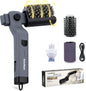 Cordless Electric Grill Brush with Adjustable Angle, 3-Speed Power Motor & Stainless Steel Head - Rechargeable, 90-Min Runtime, Waterproof Grill Cleaner for BBQ Grates & Griddles (Gray)