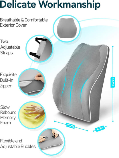 Purilite Select Ergonomic Lumbar Support Cushion