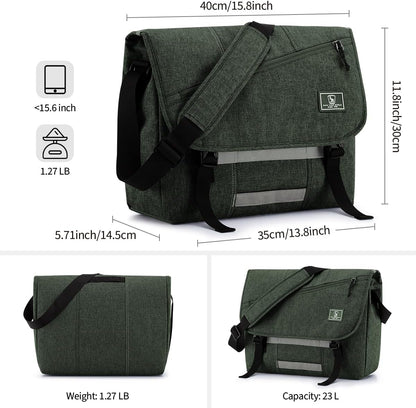 OIWAS Messenger Bag - Messenger Bag Men, Satchel Bags for Women, Lightweight Computer Bag, School Book Bag - PuriLite