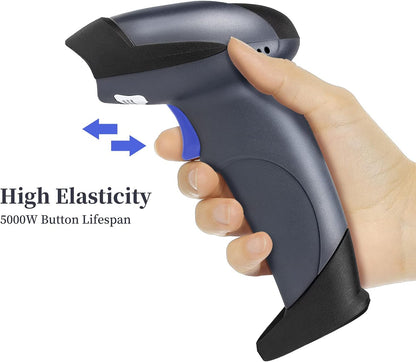 NETUM Wired QR Code Scanner, USB 1D 2D Handheld Barcode Scanner Compatible for Laptops, Computers, Cashier POS System (2D-M5S)