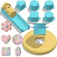 305Pcs Cake Pop Mold Kit, Durable PP Cake Pop Cutter and Pusher with 2 Trays， Circle Cake Pop Molds Shapes with Lollipop Sticks, Treat Bags, Twist Ties, Brush, Cake Pop Maker for Home Baking Desserts