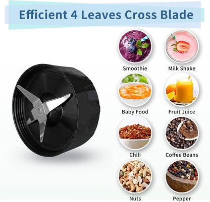 La Reveuse Personal Size Blender 250 Watts Power for Shakes Smoothies Seasonings Sauces with 1 Piece 15 oz Cup,1 Piece 10 oz Mug,BPA Free (Black)