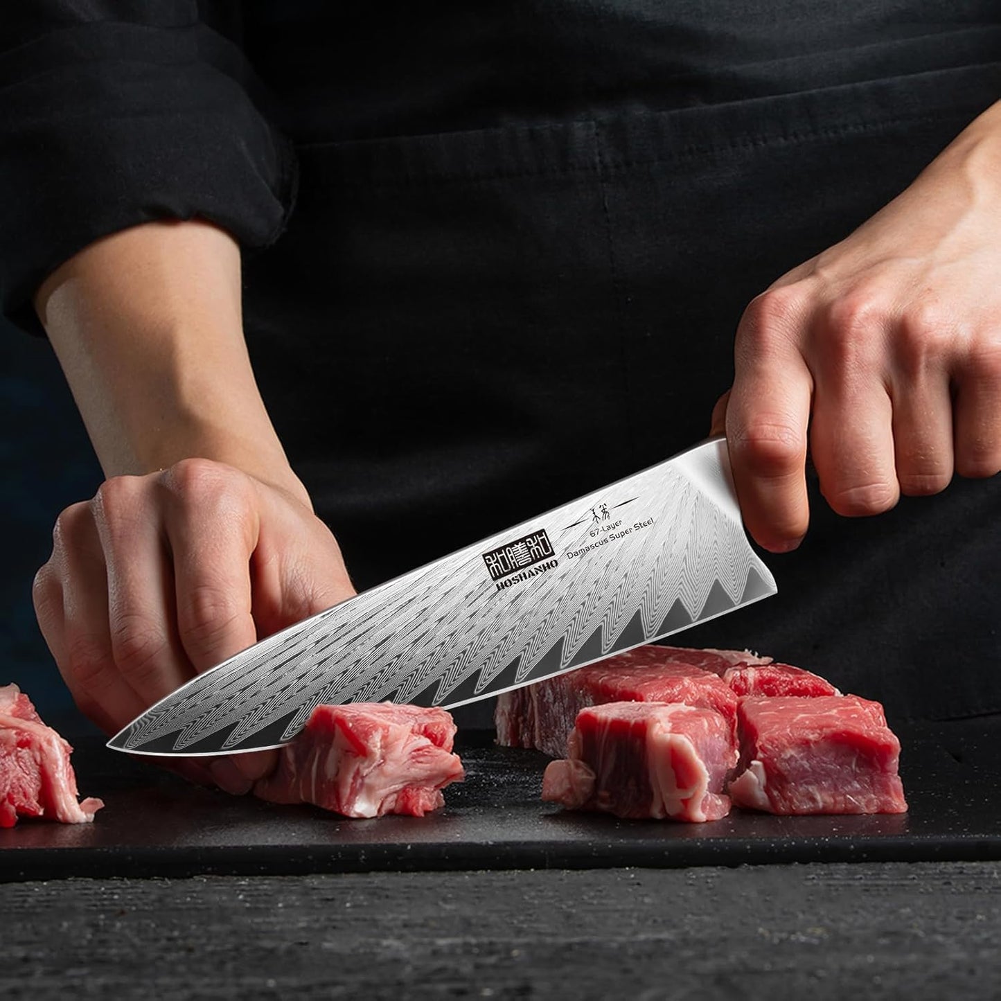 HOSHANHO Fillet Knife 7 Inch, Damascus Steel Boning Knife, Professional Fish Fillet Knife for Meat Chicken Cutting, Meat Knife with G10 Ergonomic Handle