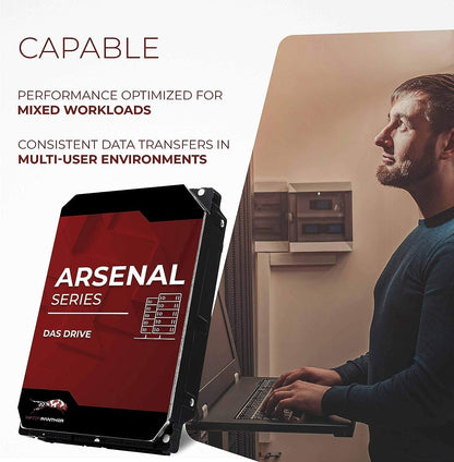 Water Panther Arsenal 26TB SATA 7200RPM 3.5-Inch DAS Hard Drive (SATA HDD, 26TB) (Renewed)