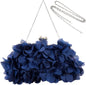JAMBHALA Clutch Evening Handbags Floral Appliques Small Clutch Purses for Women