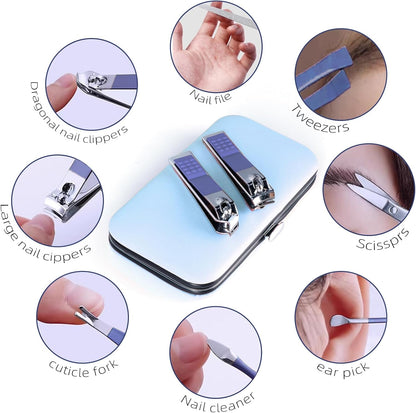 Manicure Set 30 in 1 Nail Clipper set, REDFLOW nail clippers, fingernail & toenail clippers, Manicure Tools, pedicure tools, Suitable for Travel Manicure Kit, Nail Set Kit With Everything Profe