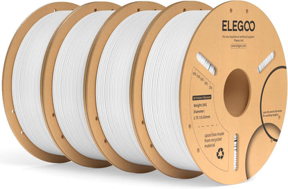 ELEGOO PLA+ Filament 1.75mm Black 4KG, PLA Plus 3D Printer Filament, Dimensional Accuracy +/- 0.02 mm, Tough & High Strength, Fit for Most FDM Printers(1KG/Spool, 2.2 lbs)