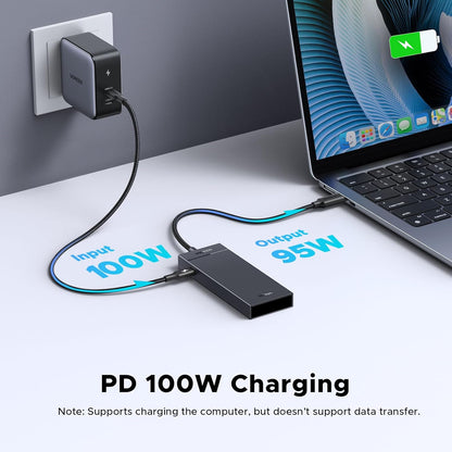 UGREEN USB C Hub 10Gbps, 5 in 1 Hub Extender with 4 USB C 3.2 and 100W PD Ports, Splitter for MacBook Pro/Air, iPad, PC, Laptops and More