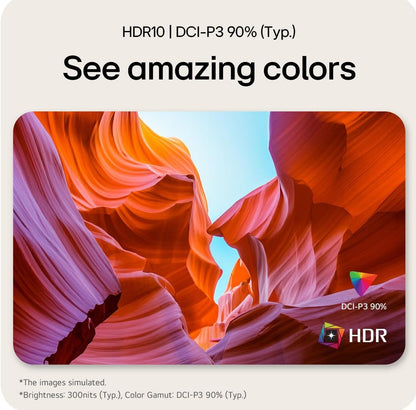 LG 27" 27BA45U-B 27" Ultrafine UHD (3840 x 2160) 4K IPS Monitor – 5ms 60Hz HDR10, DCI-P3 90%, Tilt/Height/Swivel/Pivot Adjustment, HDMI & DisplayPort, Eye Comfort, Black