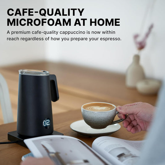 Subminimal NanoFoamer Pro Gen-2 – Revolutionary Hands-Free Microfoam Milk Maker for Cafe-Quality Foam, Coffee Bar Accessories for Dairy & Plant-Based Milk, Perfect Coffee Gifts – US Plug Type - PuriLite