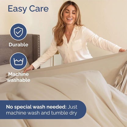 Extra Deep Queen Sheet Set - 6 Piece Breathable & Cooling Sheets - Hotel Luxury Bed Sheets Set - Easy & Secure Fit - Soft, Wrinkle Free & Comfy Sheets Set - White Sheet Set w/Extra Deep Pockets