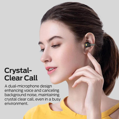 Monster Open Ear AC500 Headphones, Clip-On Earbuds, Bluetooth 5.3 Earphones, Lightweight Comfort, Hi-Fi Sound, 30H Playtime, Touch Control, IPX5 Waterproof Wireless Earbuds for Sport Workout