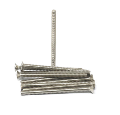 iexcell 5 Pcs M8 x 80mm Thread Pitch 1.25 mm Stainless Steel 304 Hex Socket Flat Head Cap Screws Bolts Kit