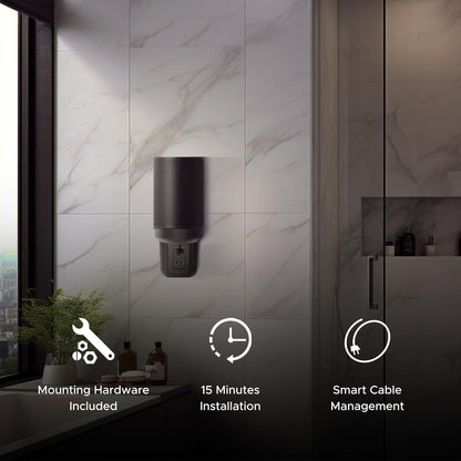 ERA100 Shelf Wall Outlet AC, White, Home, Compatible with Sonos ERA 100, Plug Mount Organizer, Bathroom, Kitchen, Bedrooms, Cord Management, Easy Installation, Mounting Kit Included