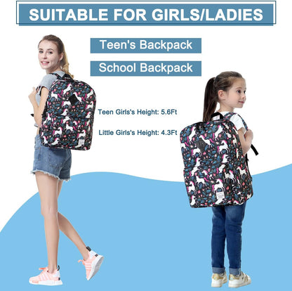 School Backpack for Kids, VASCHY Lightweight Water Resistant Casual Schoolbag Daypack for Men Women Teen Boys Girl Bookbag