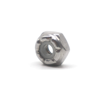 binifiMux 50pcs 1/4-20 Nylon Inserted Self Locking Nuts 304 Stainless Steel