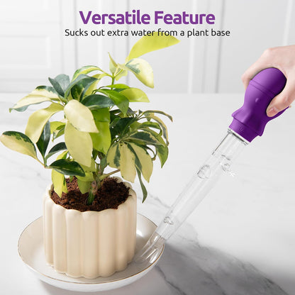 U-Taste 1.5oz Angled Turkey Baster - 228.2ºF Heat Resistant Food Grade Silicone Large Octopus Bulb Baster Set with Cleaning Brush for Cooking Basting Meat Poultry Beef Chicken (Black)