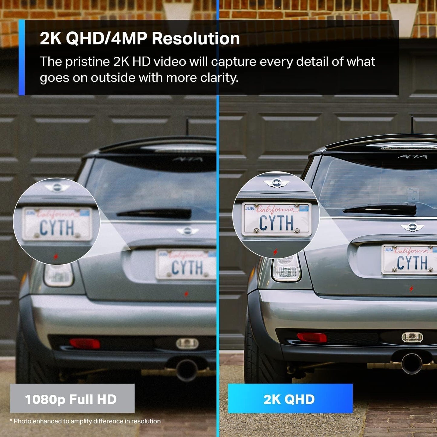 TP-Link Tapo 2K HD Security Camera Outdoor Wired, Built-in Siren, Night Vision, IP66 Weatherproof, Motion/Person Detection, Works w/Alexa & Google Home, Cloud/SD Card Storage, 2-Way Audio,White