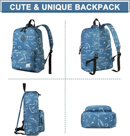 School Backpack for Kids, VASCHY Lightweight Water Resistant Casual Schoolbag Daypack for Men Women Teen Boys Girl Bookbag