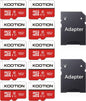 KOOTION 10 Pack 16 GB Micro SD Card Class-10 Micro SDHC Card 16 GB UHS-I High Speed TF Card R Flash C10 U1 Memory Card