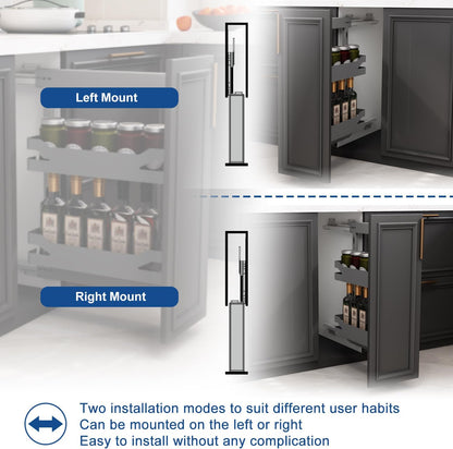 VADANIA Narrow Pull Out Cabinet Organizer, For 8" Cabinets