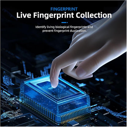 Latest 3D Face Palm Vein Unlock Smart Apartment | Door Lock Aluminum Alloy Security Card Password Data(Black-Communication -01)