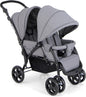 HONEY JOY Double Stroller, Foldable Lightweight Infant Twin Stroller with Tandem Seating, 5-Point Harness, Recline Seat, Storage Basket, Compact Baby Double Stroller Newborn and Toddler (Gray)