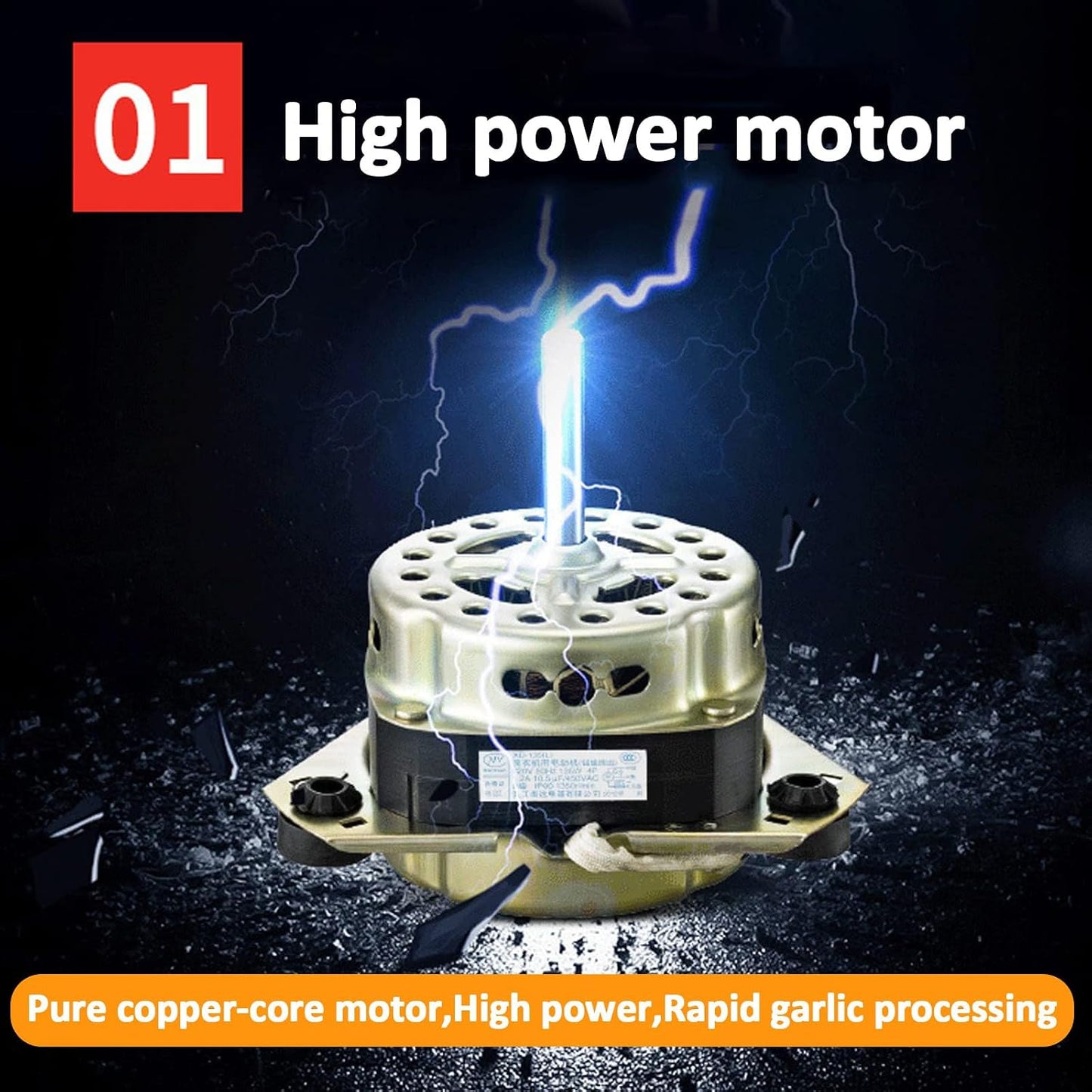 Electric Garlic Peeler Machine, 200W Stainless Steel Commercial