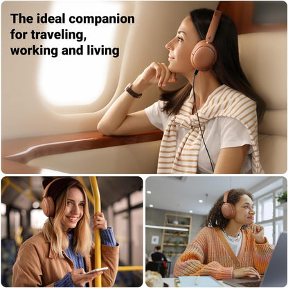 Edifier V80 Hybrid Active Noise Cancelling Bluetooth Headphones, Wireless Over Ear Headset with 45H Playtime, Wired Hi-Res Audio Fast Charging Multipoint Connection for Home Travel Office - Navy Blue