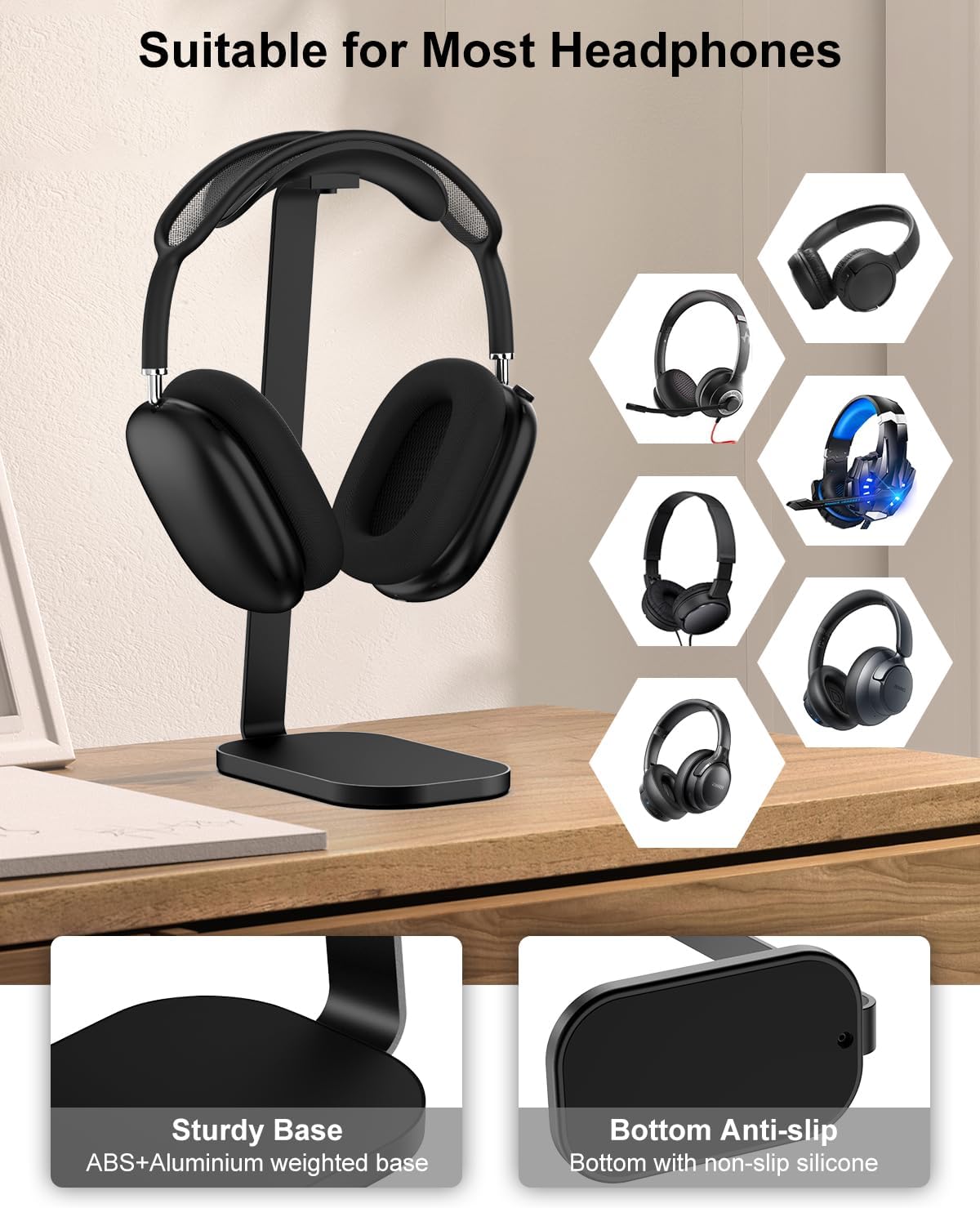 Purilite Select Wooden Headphone Stand