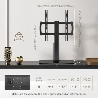 Purilite Select Swivel Tabletop TV Stand (27"–70")