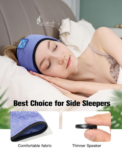 Sleep Headphones Bluetooth Headband, Voerou Wireless Sleeping Headphones Earbuds Sleep Mask with Stereo Speakers-Cool Tech Gadget for Men Women,Perfects for Sleep Workout Running Yoga Travel Insomnia