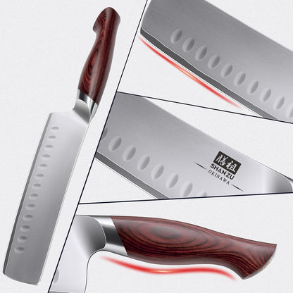SHAN ZU Fillet Knife 7 inch, Razor Sharp Boning Knife for Meat in 10Cr15Mov Japanese High Carbon Steel Fish Knife, Professional Kitchen with Flexible Blade and Ergonomic Pakkawood Handle