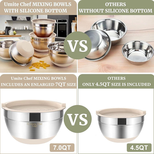 Purilite Select Stainless Steel Mixing Bowl Set