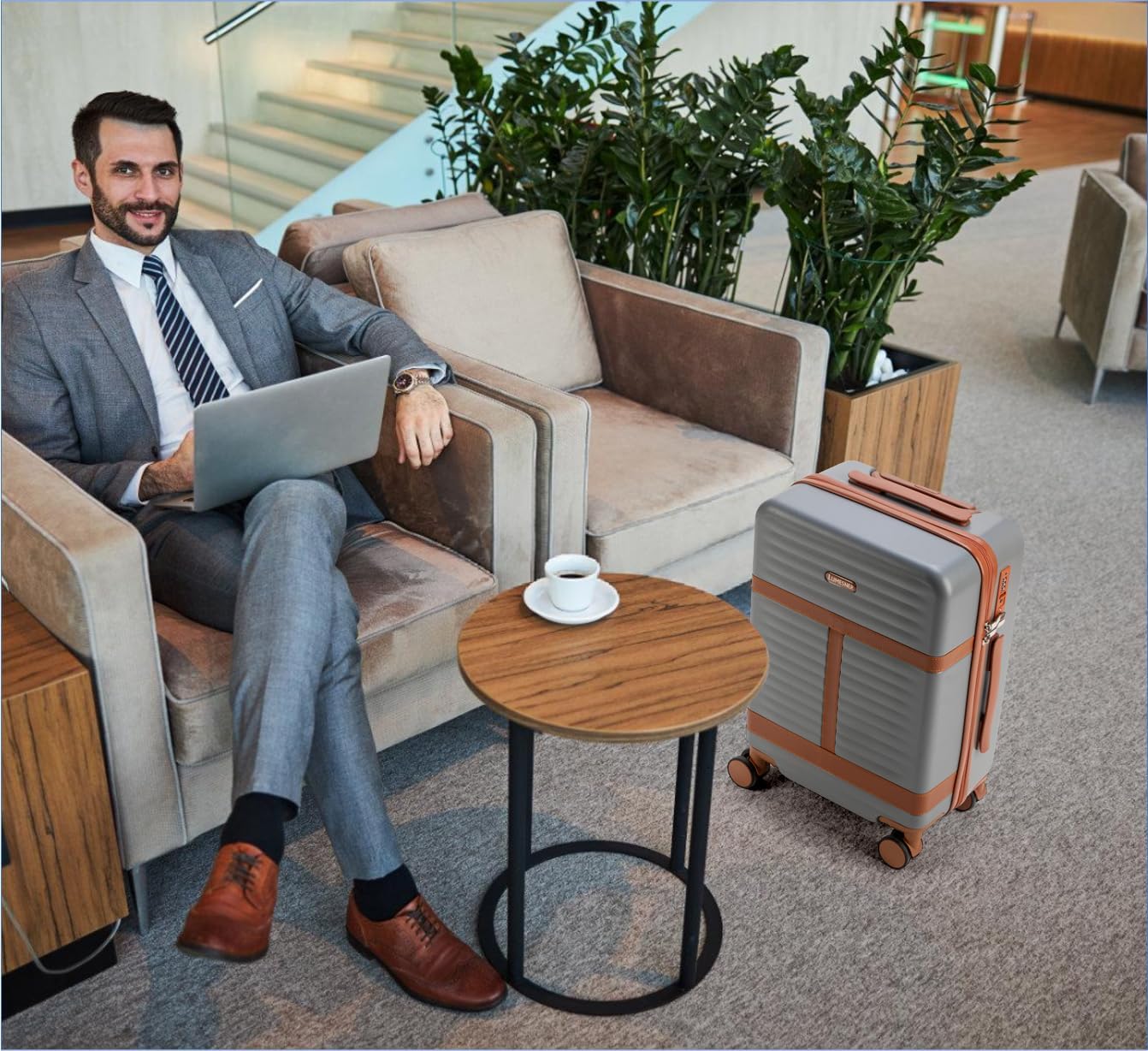 Lumesner Carry on Backpack, Extra Large 40L Flight Approved Travel Backpack for Men & Women