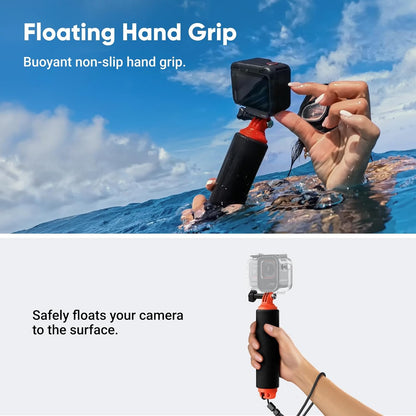 Insta360 Ace Pro 2 Get-Set Bundle- 8K Waterproof Action Camera Co-Engineered with Leica, 1/1.3" Sensor, Dual AI Chip, Leading Low Light, Superior Audio, Flip Screen & AI Editing, Dual Battery
