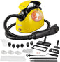 Waitbird Steam Cleaner, Multipurpose Powerful Steamer with 21 Accessories, Portable Handheld Steam Mop with 38OZ Tank, Natural Cleaning for Home Use, Floor, Grout, Tile, Couch, Carpet, Car,Yellow